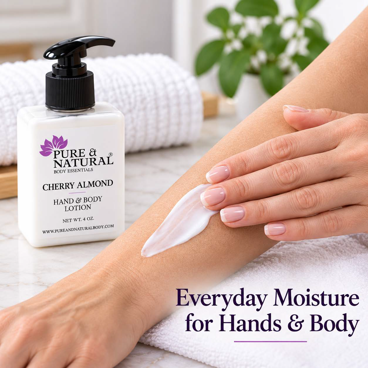 Daily-Moisture-Lotion-being-applied-to-the-arm-for-everyday-hand-and-body-moisture
