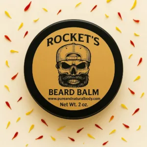 Beard Balm Michigan – Natural beard balm with beeswax, shea butter, cocoa butter, jojoba, hemp seed, grapeseed oils, and essential oils.