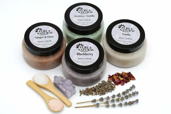 Luxurious organic exfoliating scrub handmade in Michigan
