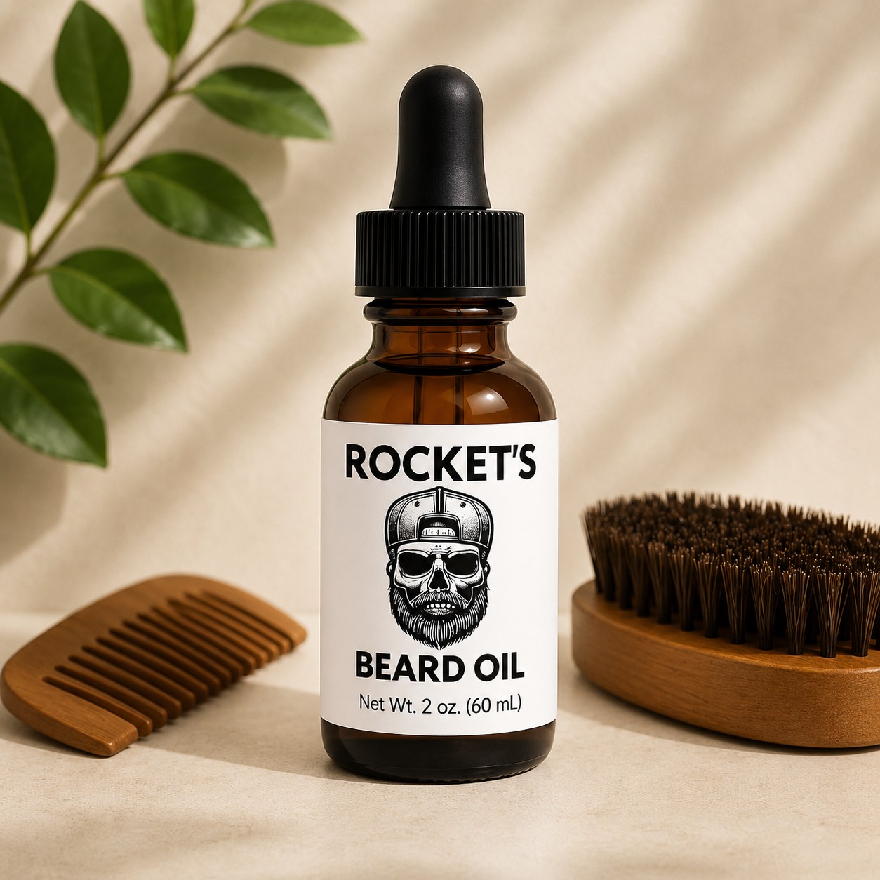 Rockets Premium Beard Care Kit – Complete Grooming Essentials 1 premium beard care kit with beard oil beard brush and beard comb for men’s grooming