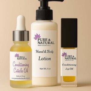 nourishing body care trio by Pure & Natural Body Essentials