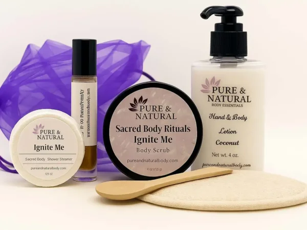 Mini Spa Kit Sacred Self-Care Gift Set with scrub steamers and lotion