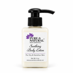 Soothing body lotion for sensitive skin by Pure & Natural Body Essentials