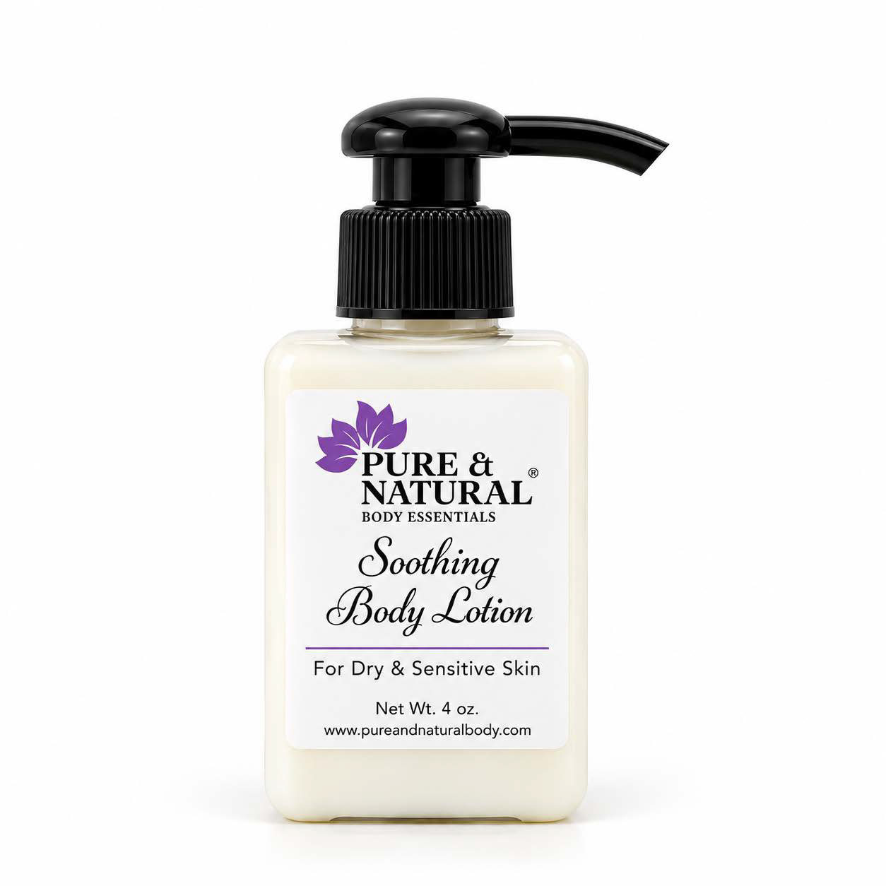 Soothing body lotion for sensitive skin by Pure & Natural Body Essentials