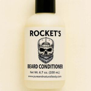 Rocket’s Beard Conditioner bottle – Michigan-made plant-based beard softening conditioner