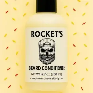Rocket’s Beard Conditioner bottle – Michigan-made plant-based beard softening conditioner