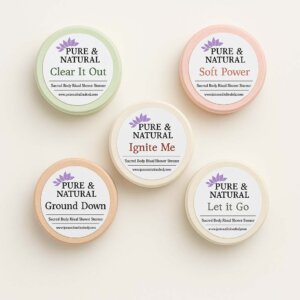 Michigan-made aromatherapy shower steamers by Pure & Natural Body Essentials