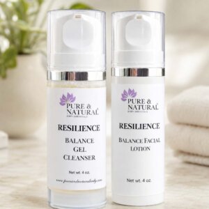 skincare routine for sensitive skin cleanser and lotion set