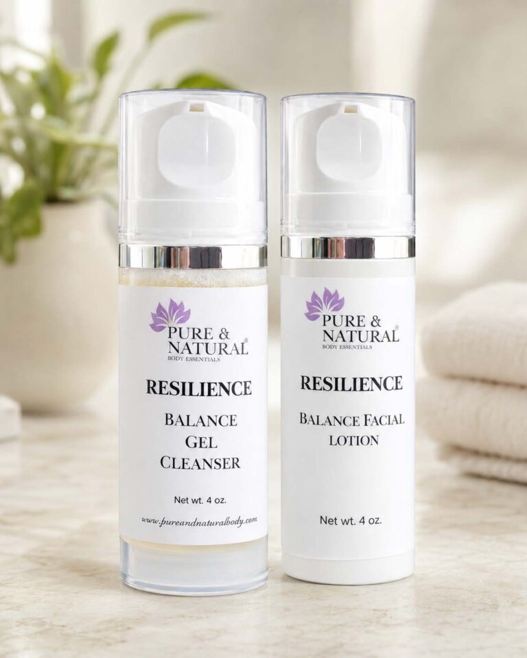 skincare routine for sensitive skin cleanser and lotion set