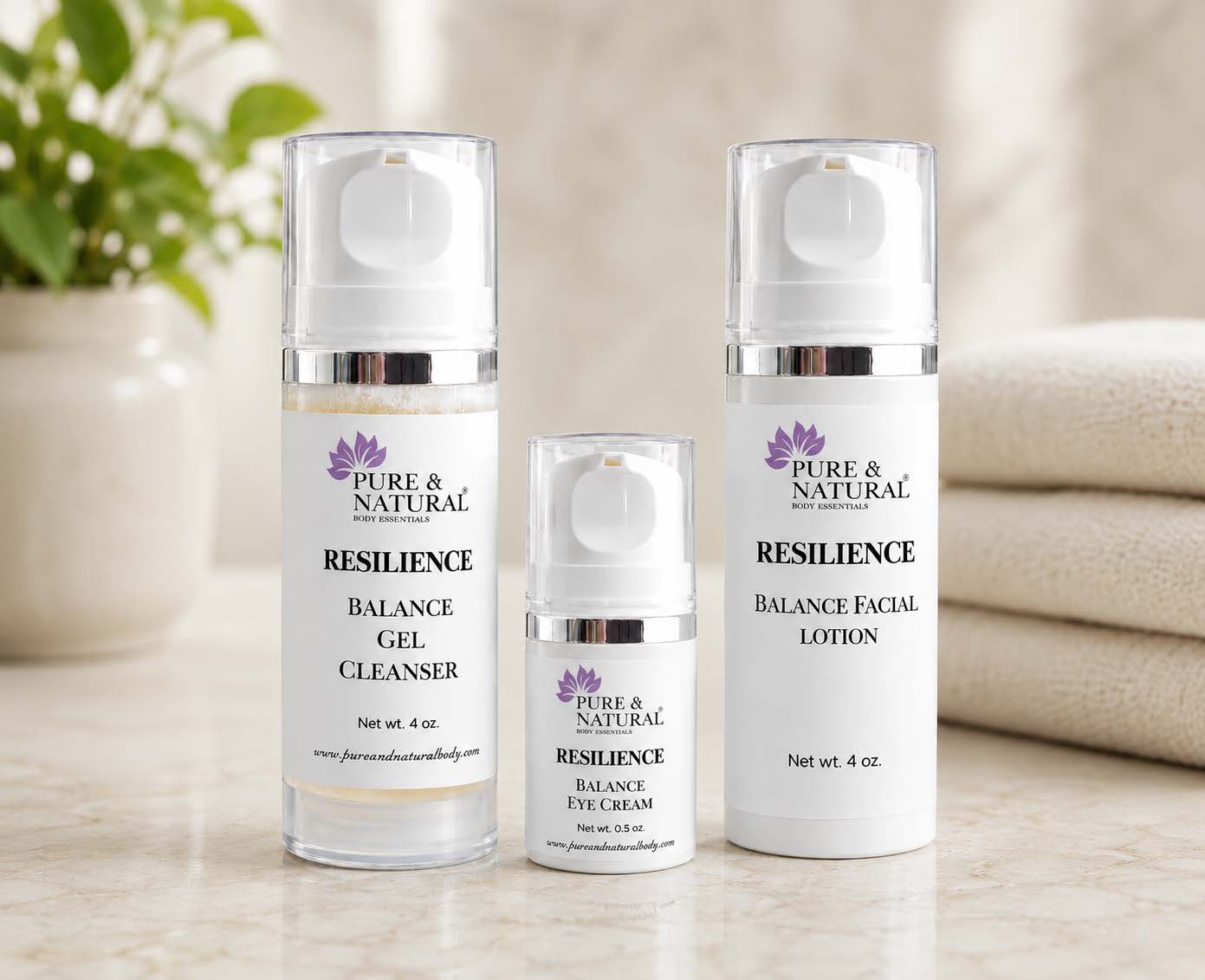 Calm Skin Starter Routine – Skincare Routine for Sensitive Skin 1 Calm Skin Routine for Sensitive Skin featuring Resilience Balance Gel Cleanser, Balance Eye Cream, and Balance Facial Lotion