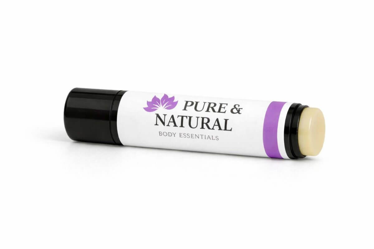 Vegan lip balm for sensitive lips handmade in Michigan – beeswax-free plant-based formula