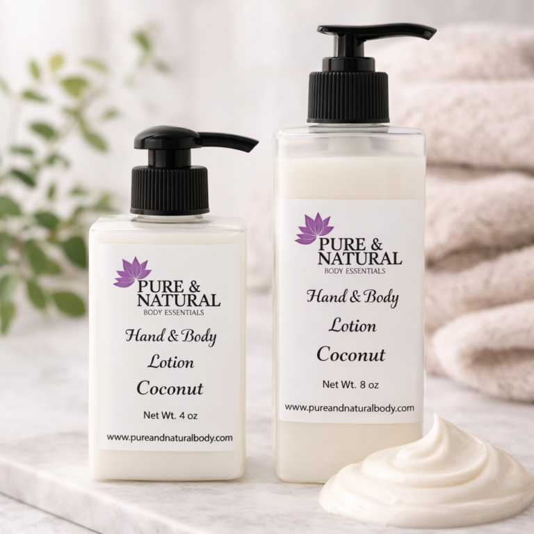 Formulated and produced in Michigan by Pure & Natural Body Essentials