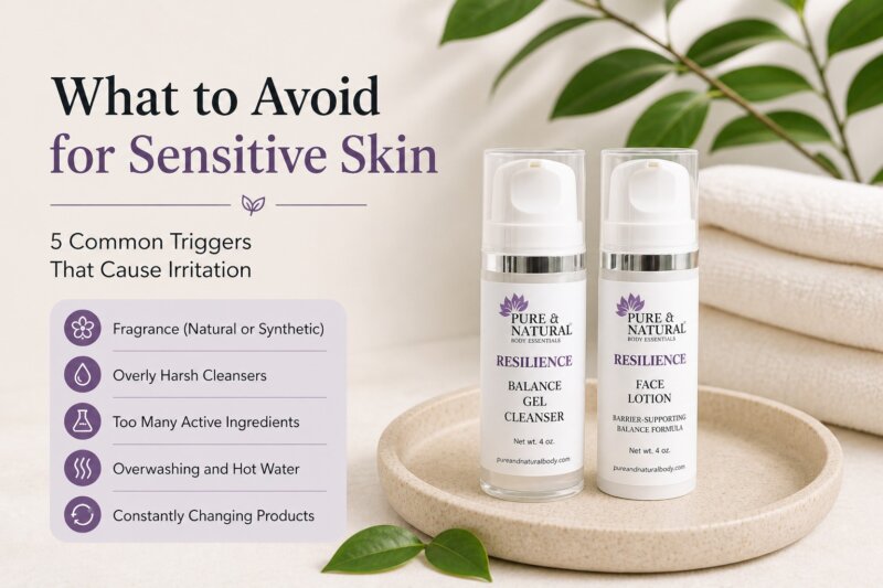 what to avoid for sensitive skin with gentle cleanser and face lotion for reactive skin