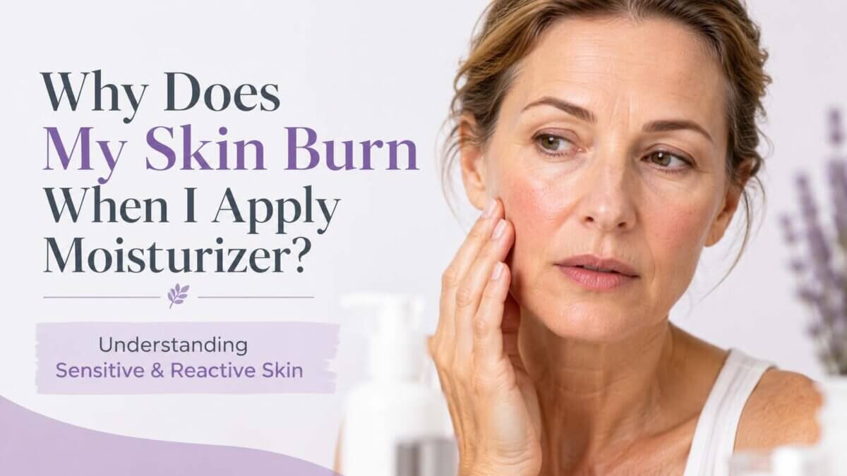 Why does my skin burn when I apply moisturizer