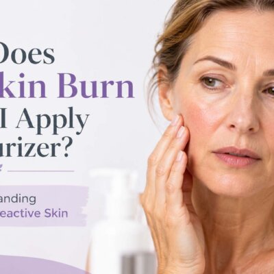 Why does my skin burn when I apply moisturizer