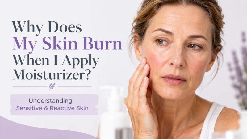Why does my skin burn when I apply moisturizer