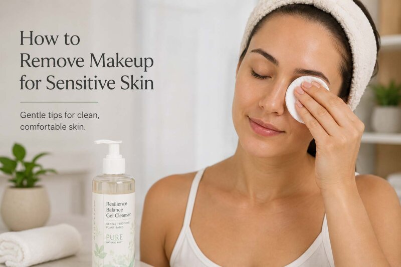 Remove makeup for sensitive skin gently