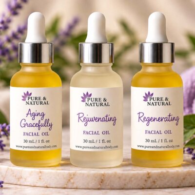 serum for sensitive skin and Resilience facial oils
