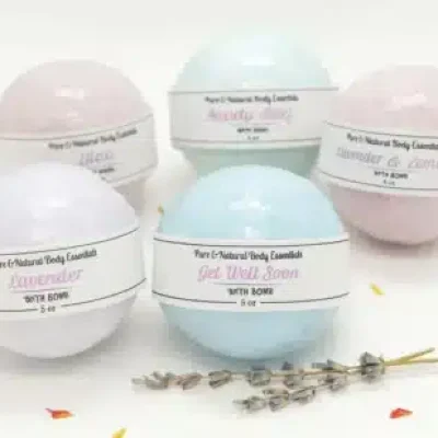 Pure & Natural Body Essentials bath bombs handmade in Michigan